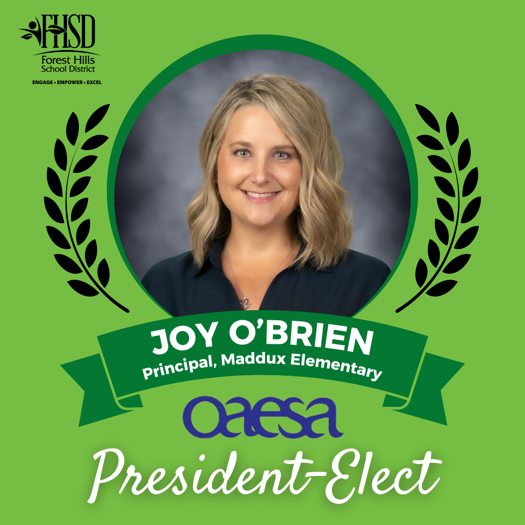 Joy O'Brien graphic with OAESA logo